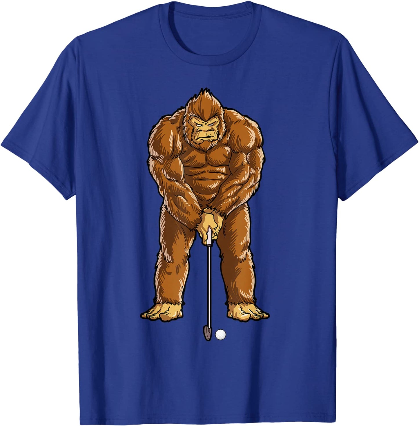 Bigfoot Golf Club And Ball Sports Funny Sasquatch Men Women T-Shirt