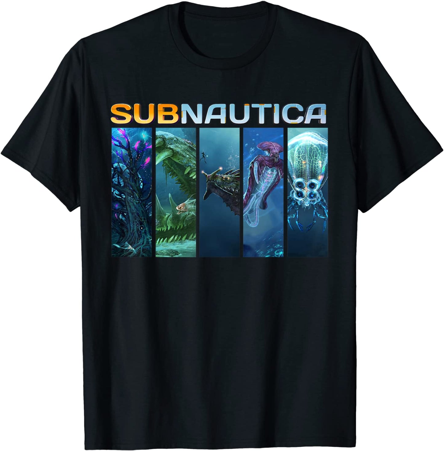 Funny Subnautica Design Arts Multiplayer Gamer Outfits T-Shirt