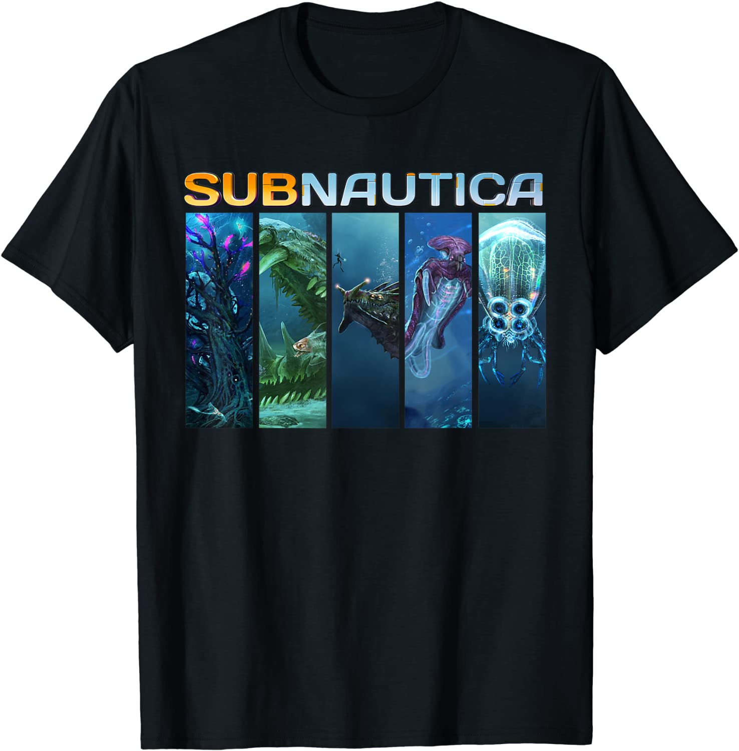 Funny Subnautica Design Arts Multiplayer Gamer Outfits T-Shirt