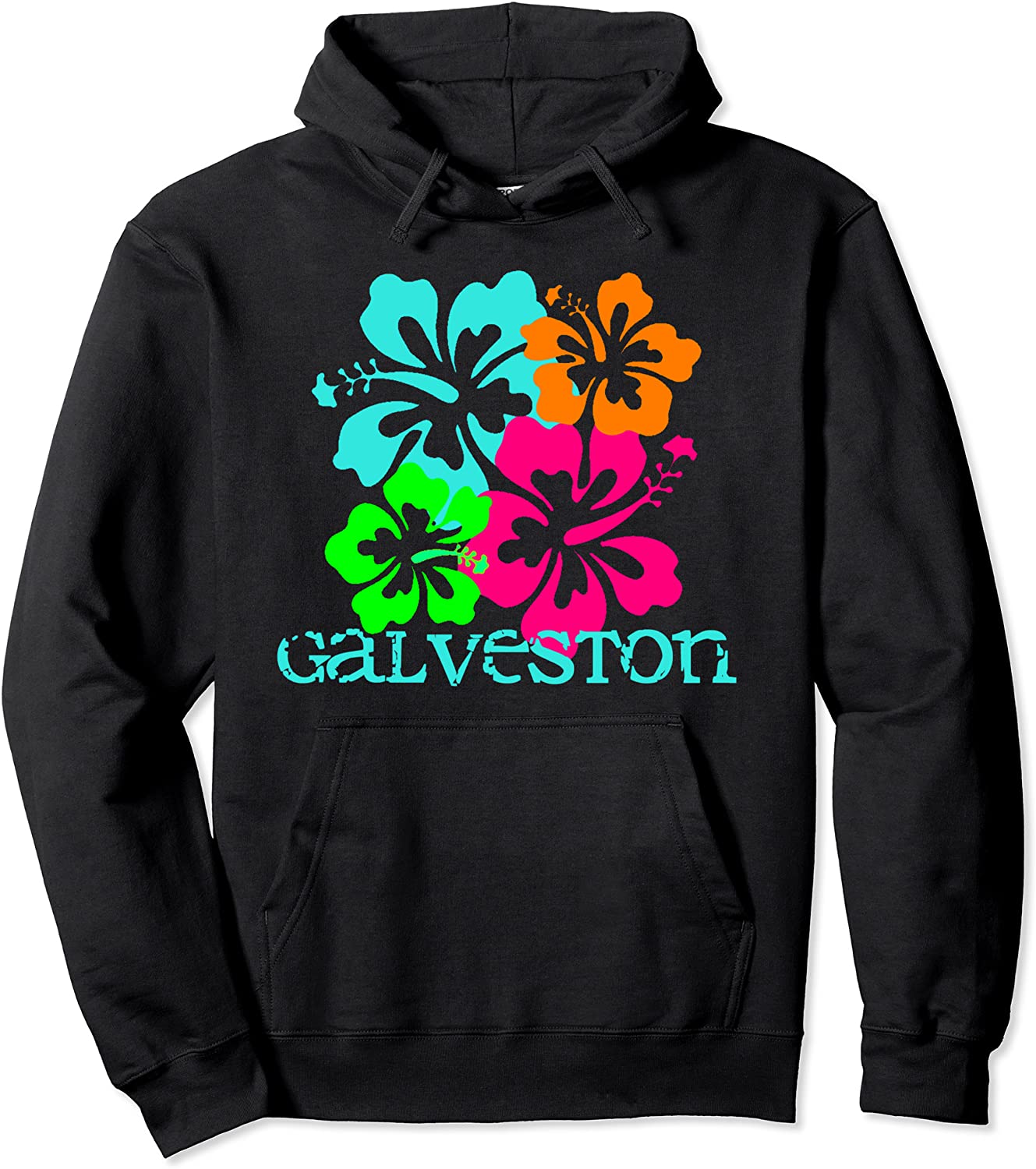 Galveston Beach Tropical Paradise Travel Surf Ocean Vacay Pullover Hoodie