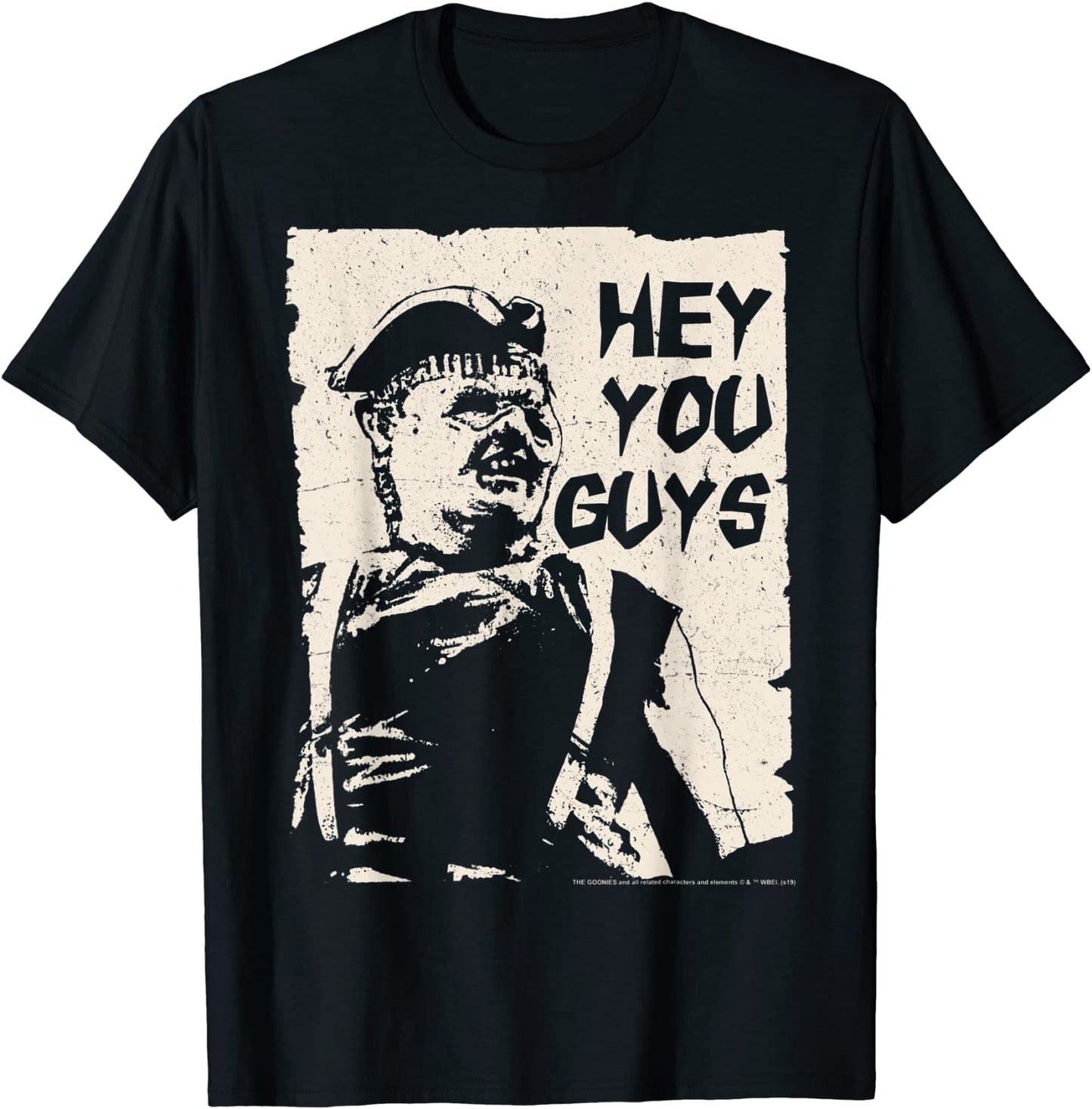 The Goonies Sloth Hey You Guys Cut Out Portrait T-Shirt