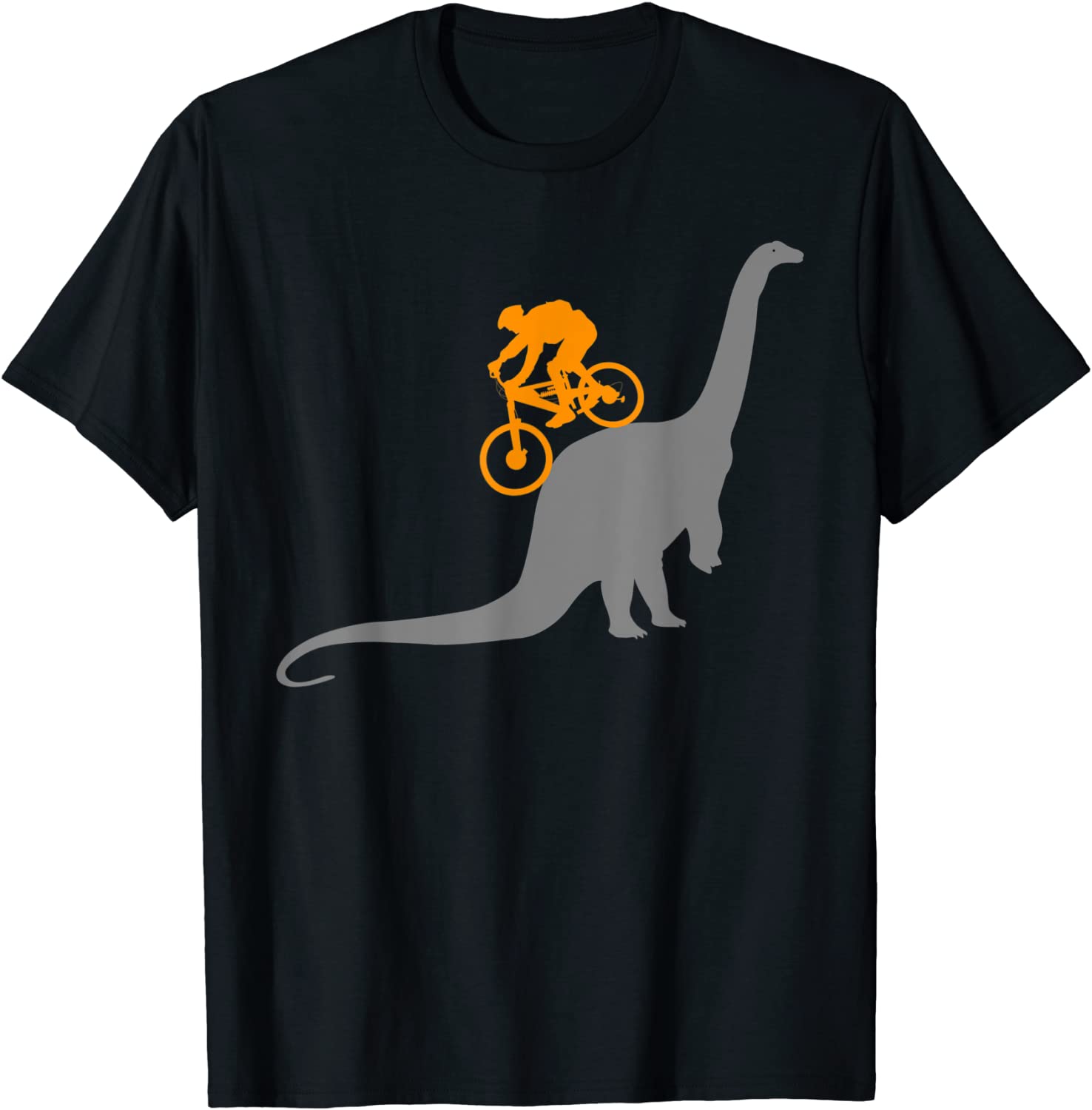MTB Dinosaur T-Shirt Dino Bike Mountain Bicycle Sport Shirt T-Shirt