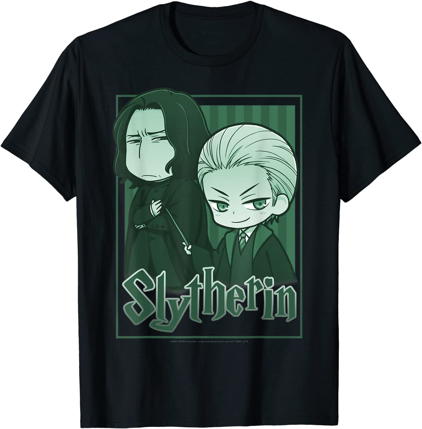 Harry Potter Slytherin Chibi Snape Draco T-Shirt