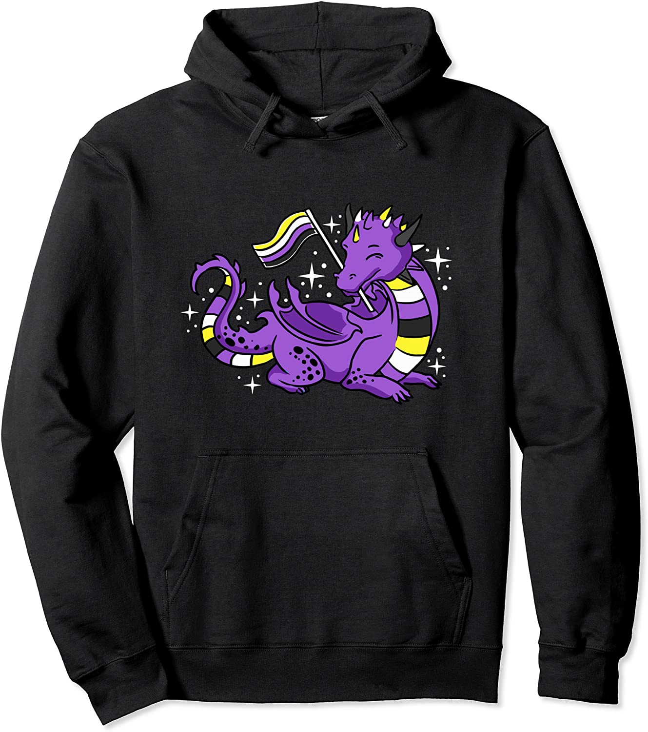 Dragon Nonbinary Pride Pullover Hoodie