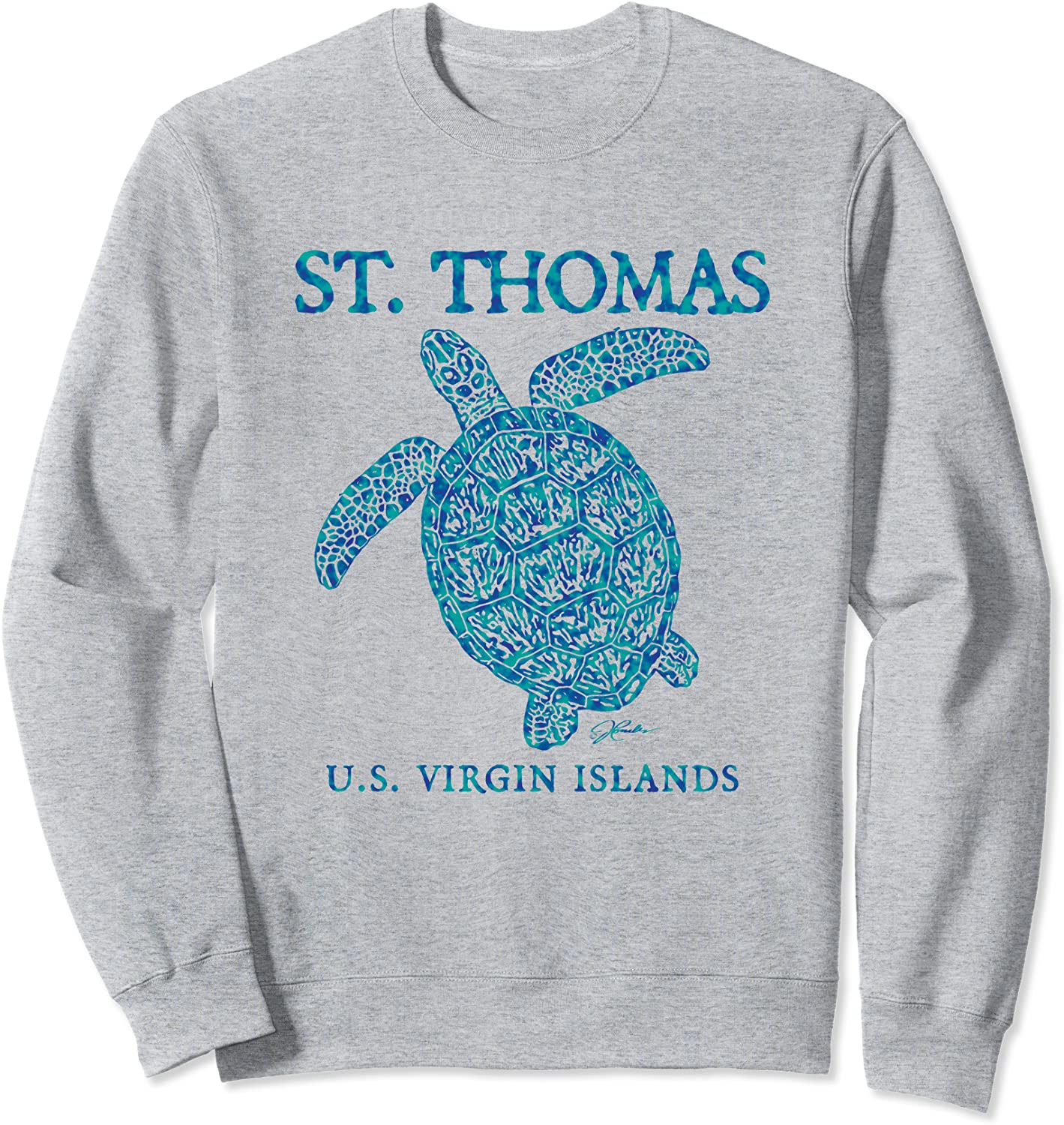 JCombs St Thomas US Virgin Islands Sea Turtle Sweatshirt
