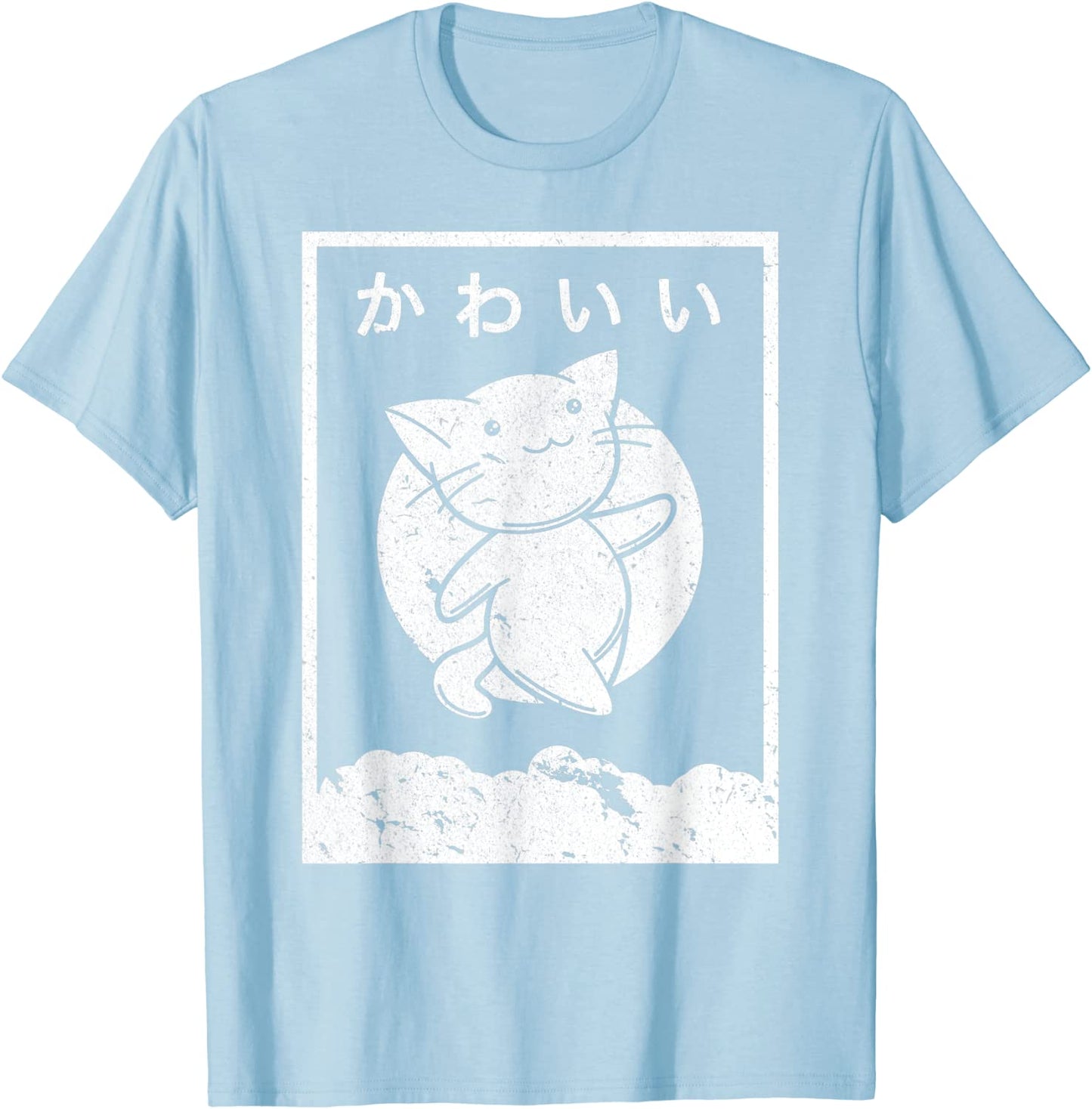 Kawaii Cat Shirt Retro Style Anime T-Shirt