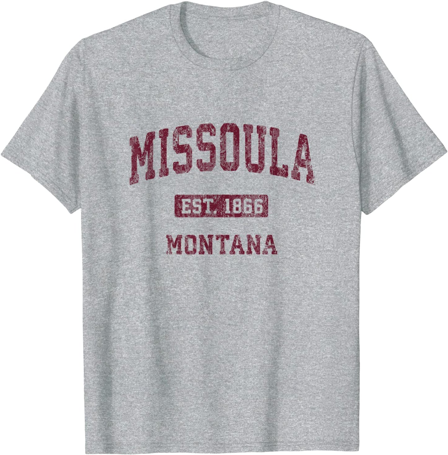 Missoula Montana MT Vintage Athletic Sports Design T-Shirt