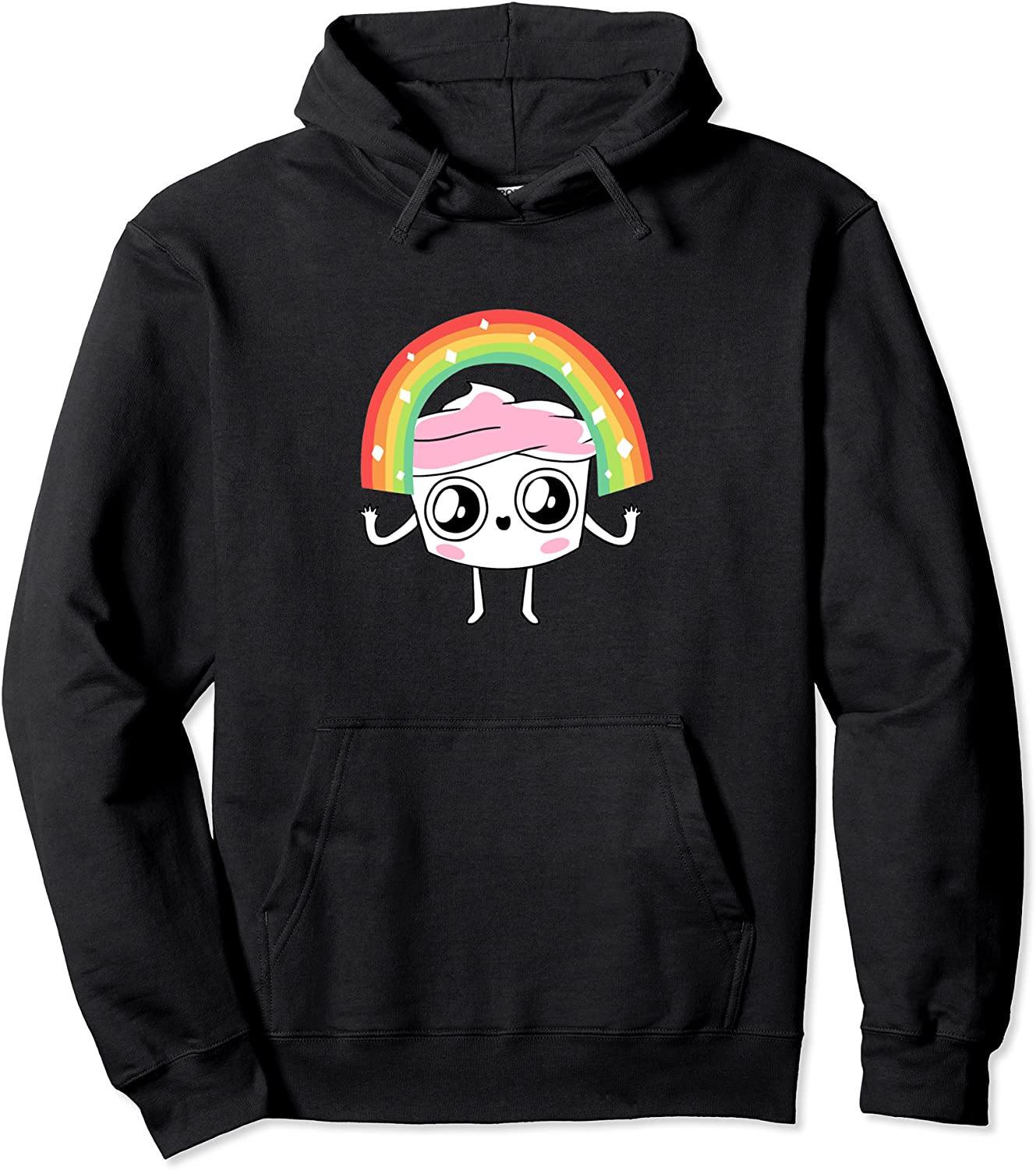 The Good Advice Cupcake Rainbow Hooded Sweatshirt
