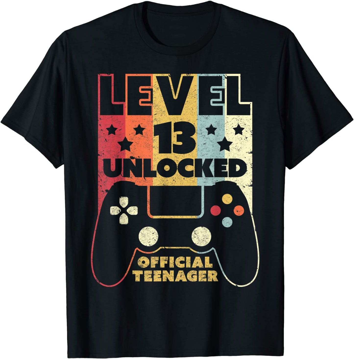 13th Birthday Shirt Level 13 Unlocked Official Teenager T-Shirt