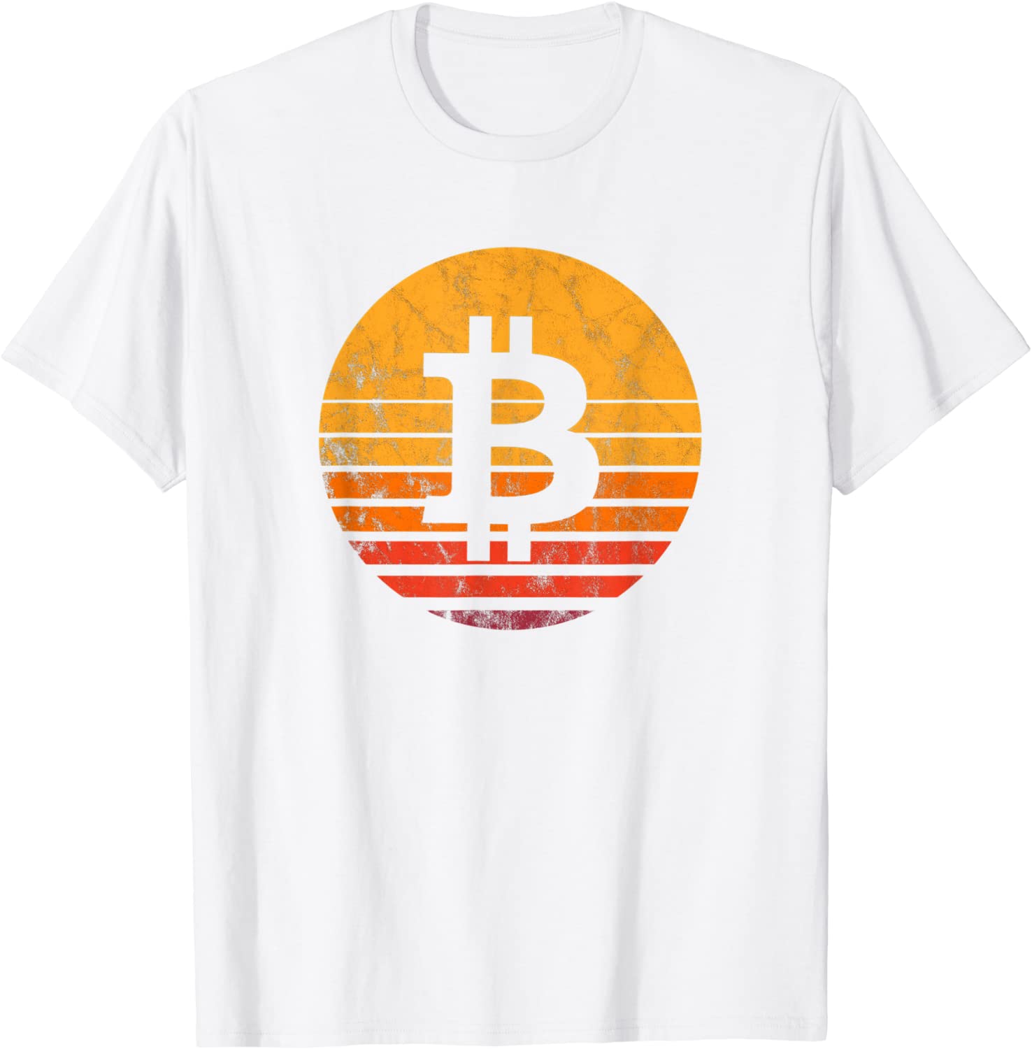 Bitcoin Vintage Sunset T-Shirt