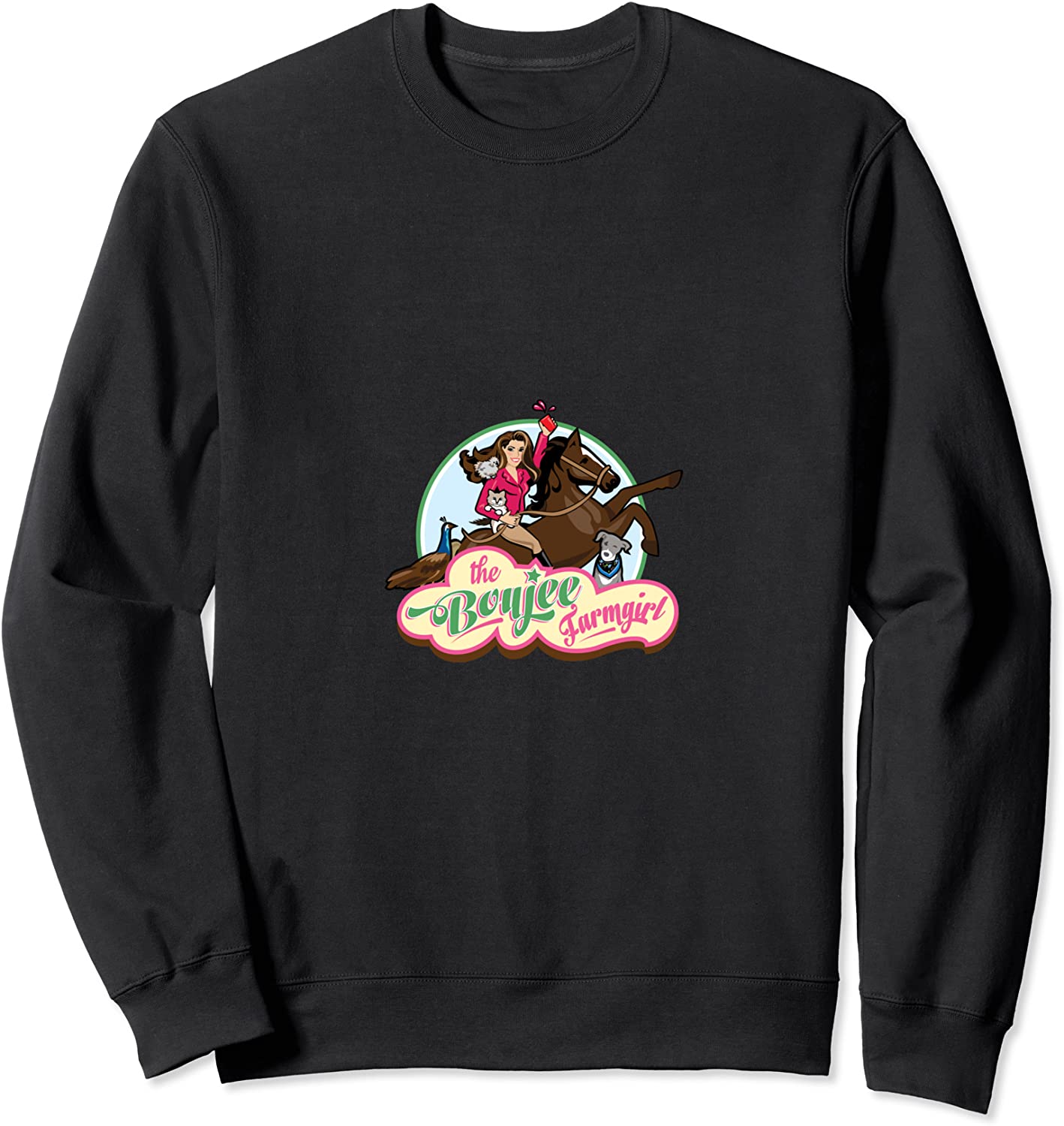 Cute Farm Girl Animal Lovers Sweatshirt