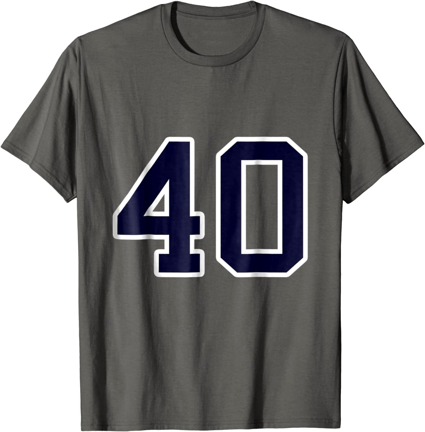 Jersey Number 40 Forty T-shirt Football Number Sports Shirt