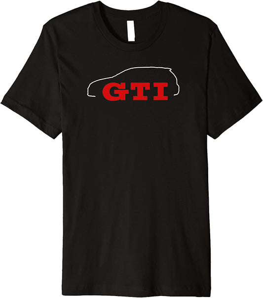 Car Tees GTI Outline Premium T-Shirt