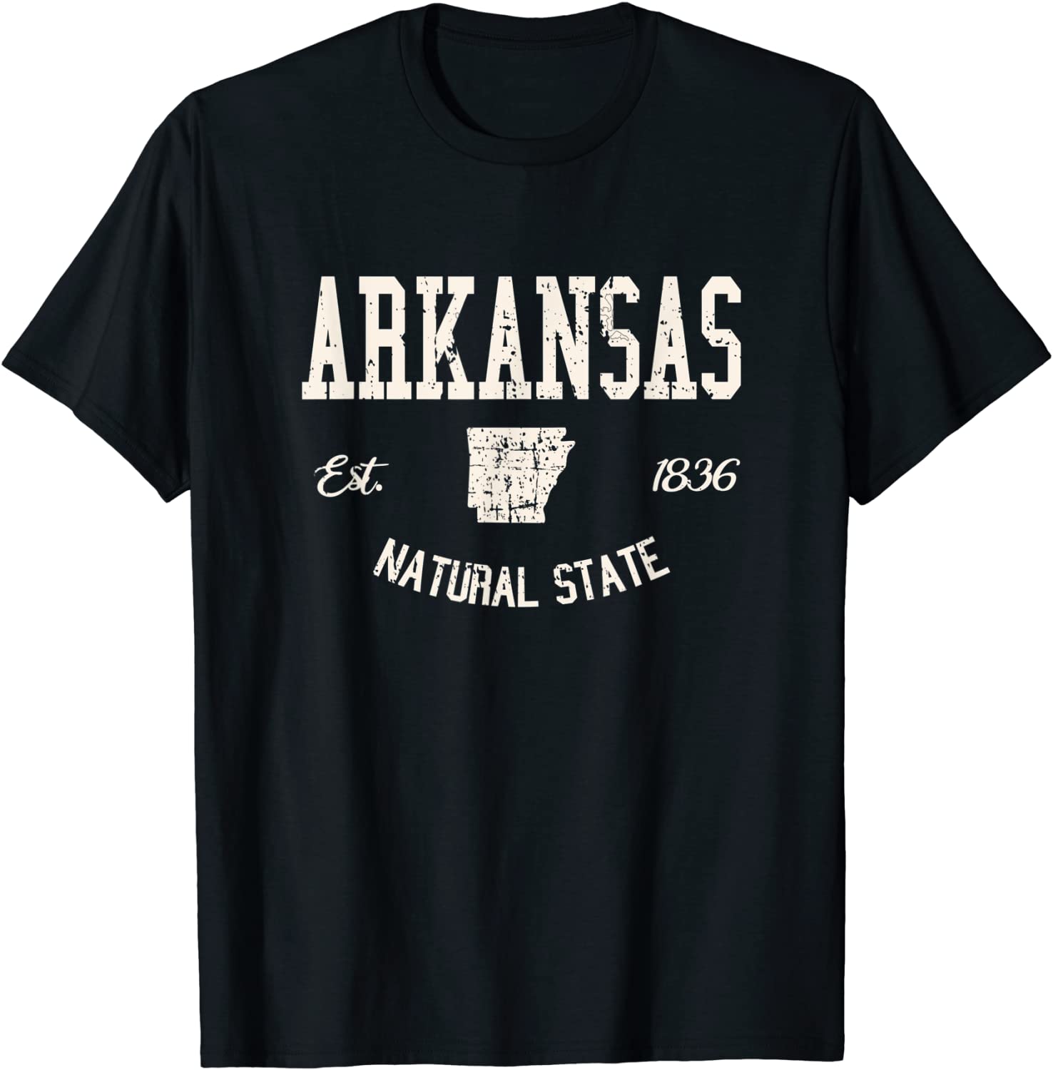 Arkansas Natural State Varsity Sports College Athletic T-Shirt