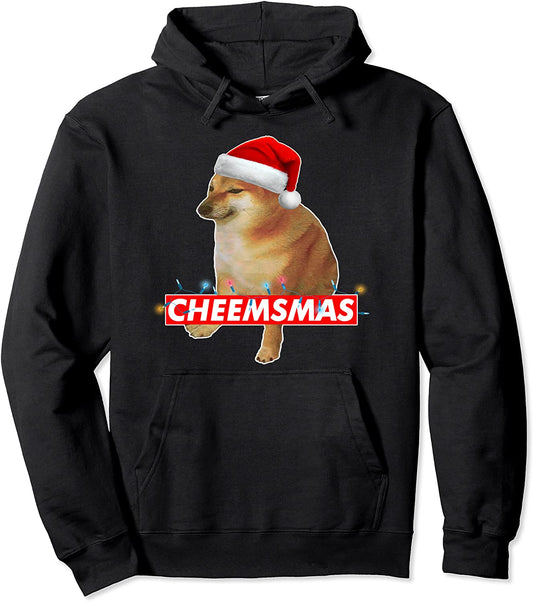 Cheems Cheemsmas Christmas Sweater Doge Meme Design Pullover Hoodie