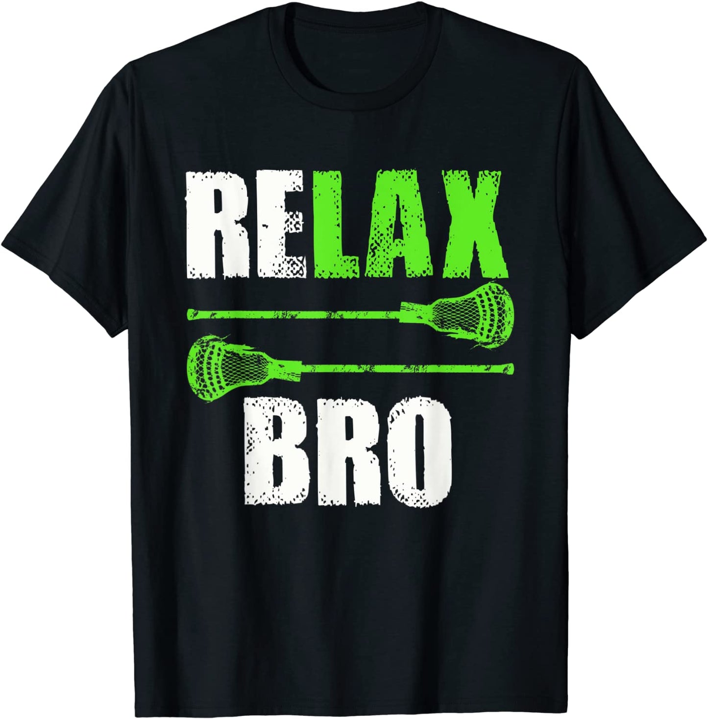 Relax Bro Lacrosse Sports Team Game T-Shirt