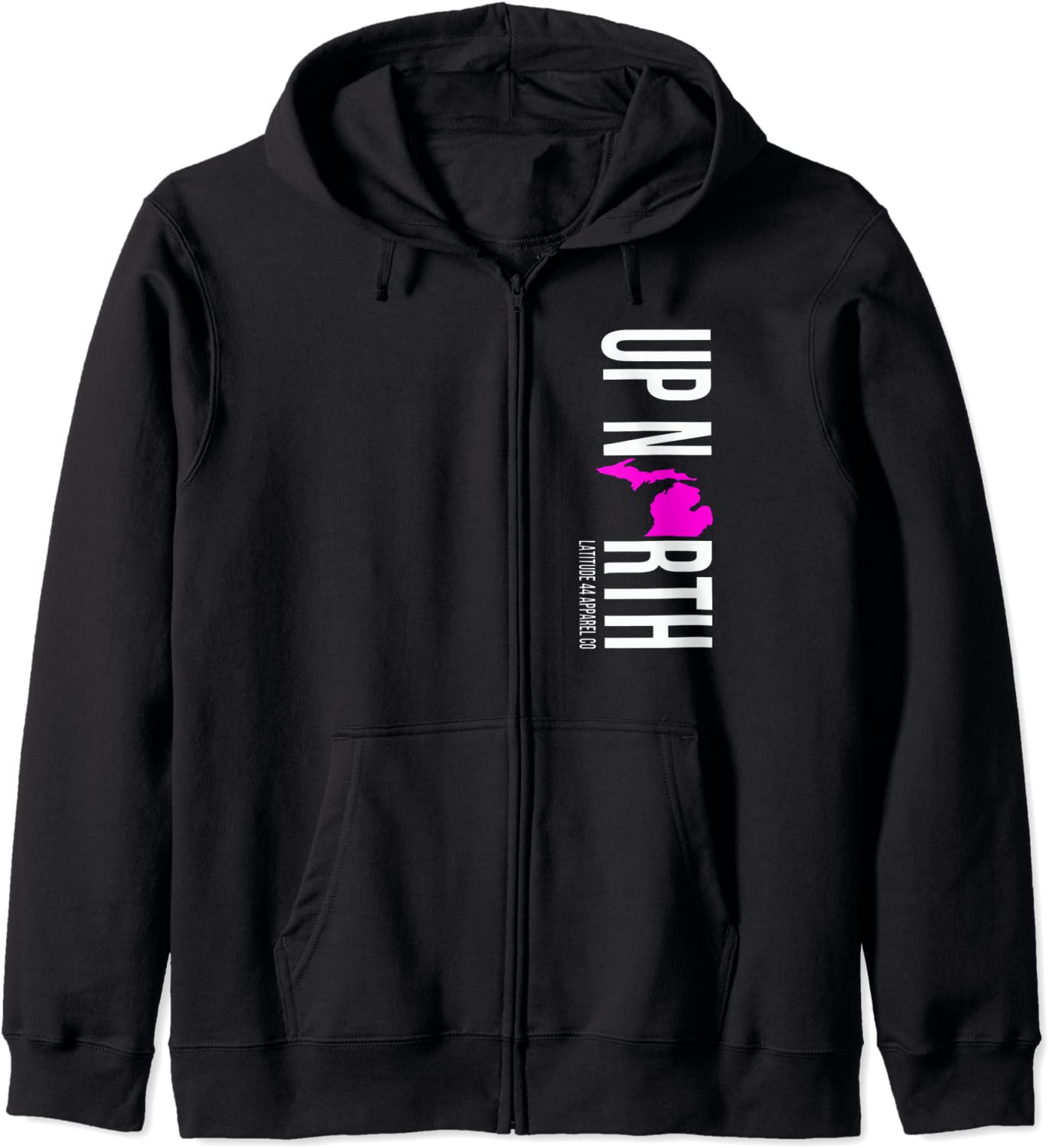 Up North Michigan Classic Vintage Vertical Hoodie