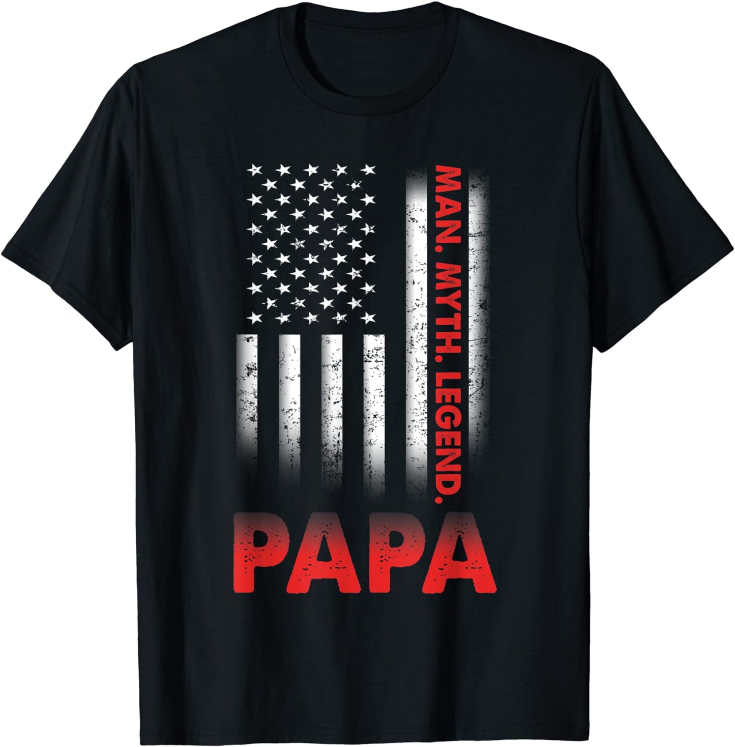 Papa Man Myth Legend T-Shirt Vintage For Mens Dad Father T-Shirt