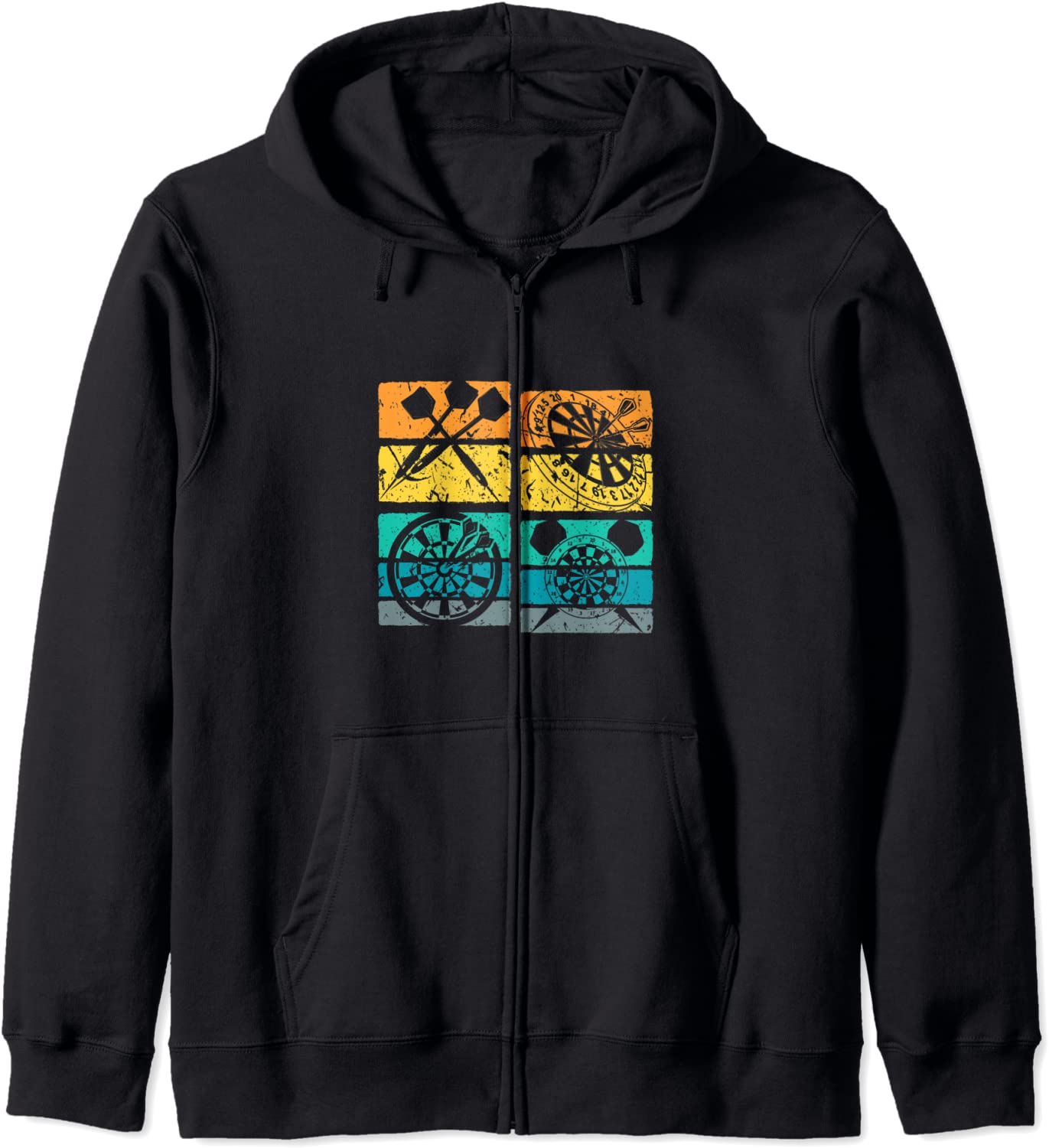 Darts Retro Vintage Dartboard Dart Player Hoodie