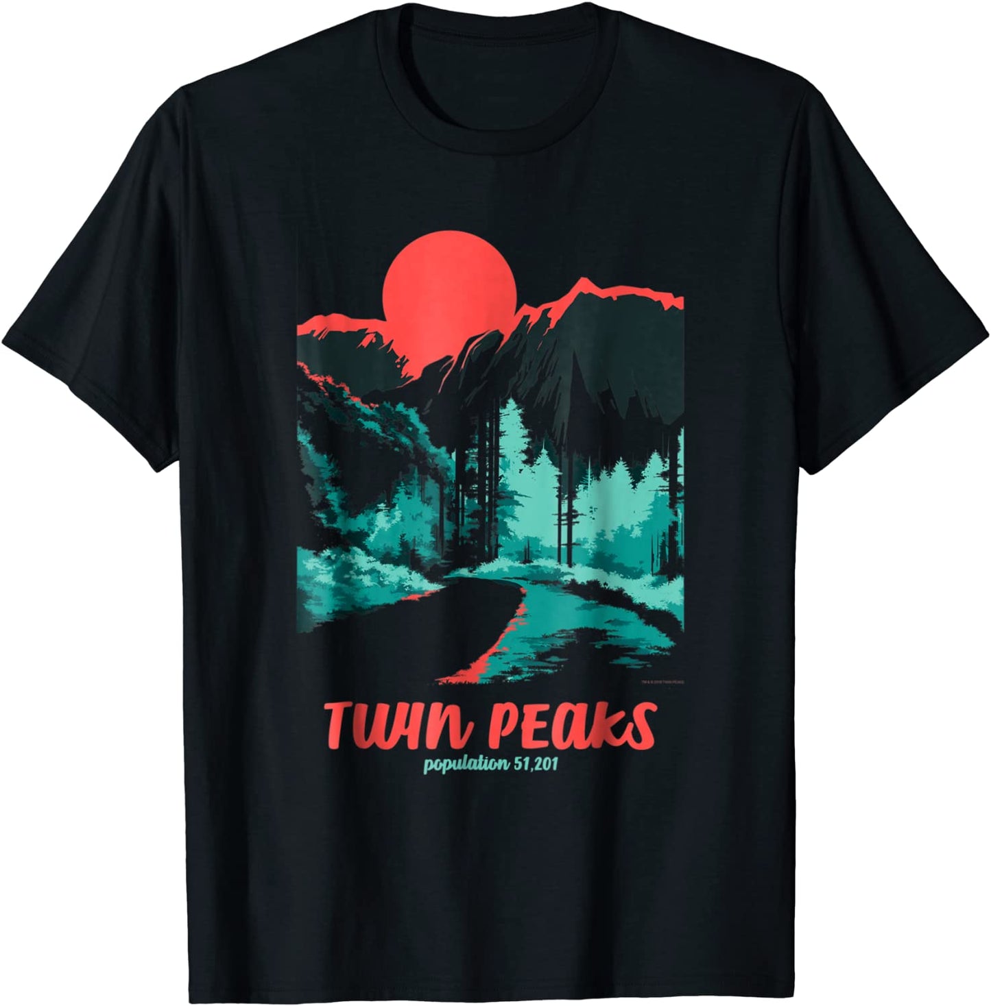 Twin Peaks Classic Tonal Color Pop Poster Graphic T-Shirt