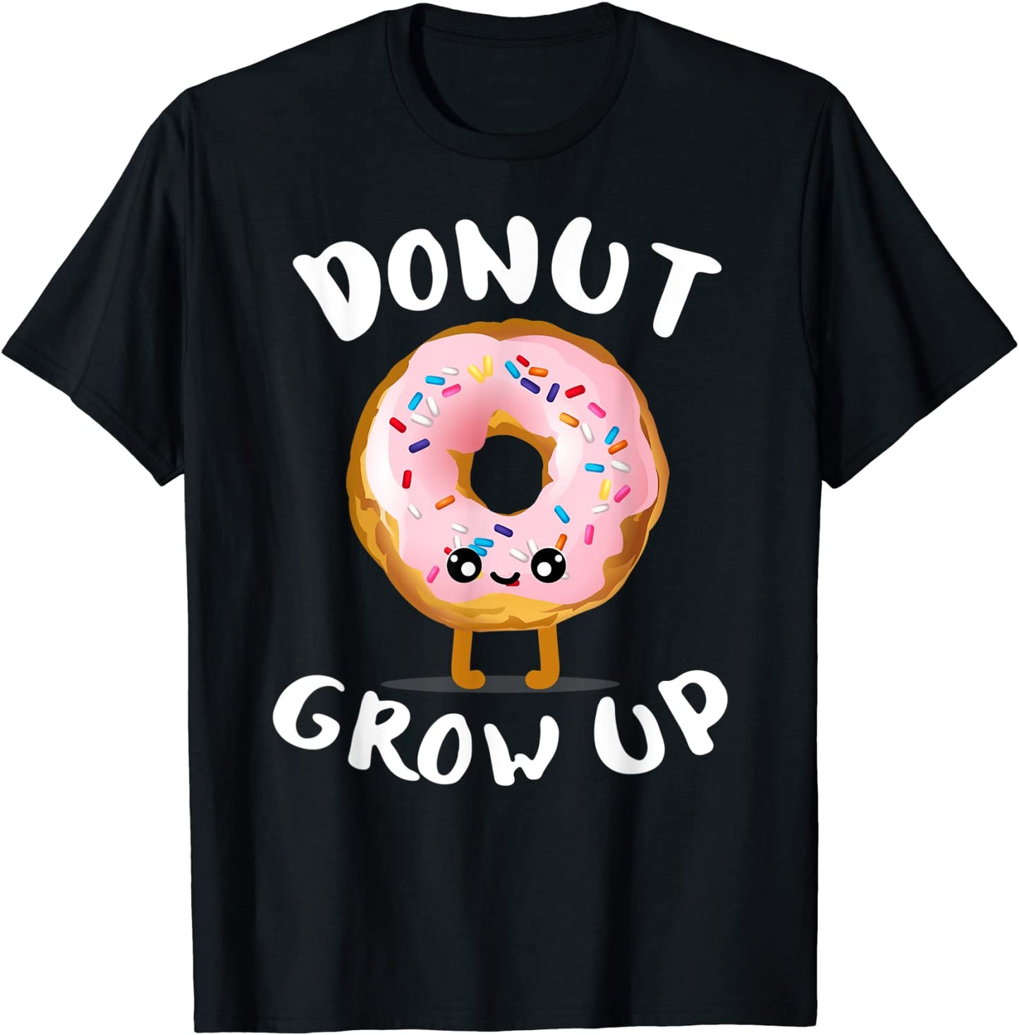 Funny Donut Lover Girl Donut Shirts - Women Donut Grow Up T-Shirt