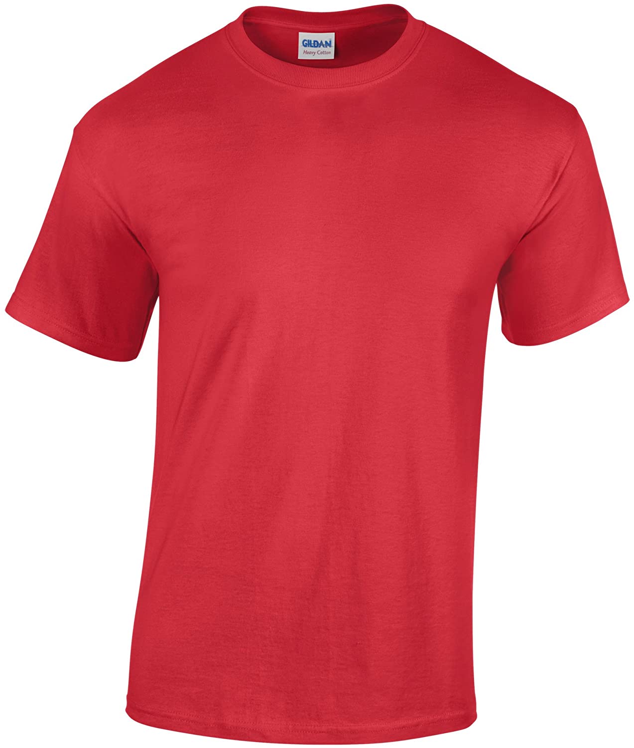 Gildan Mens Heavy Cotton Short Sleeve T-Shirt 4XL Red