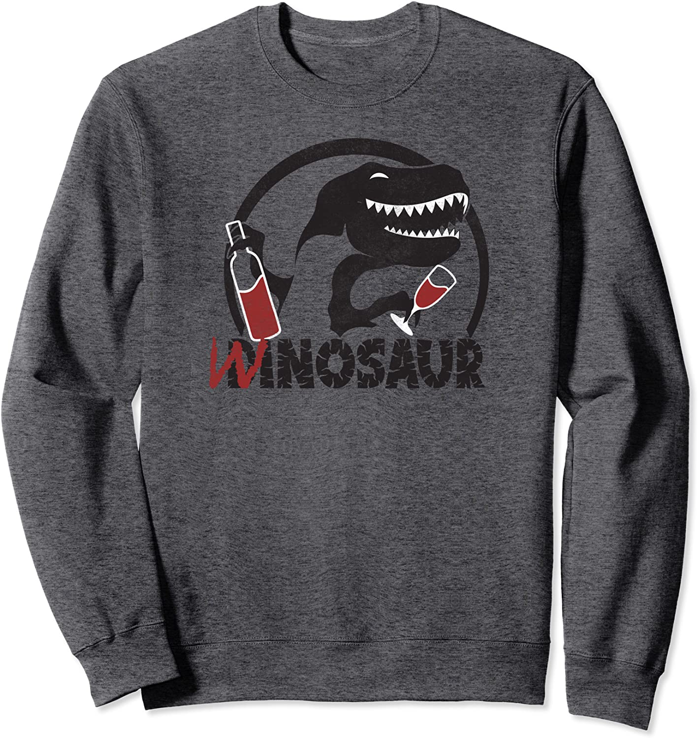 Funny Winosaur Wine Drinking Enthusiast Sweatshirt