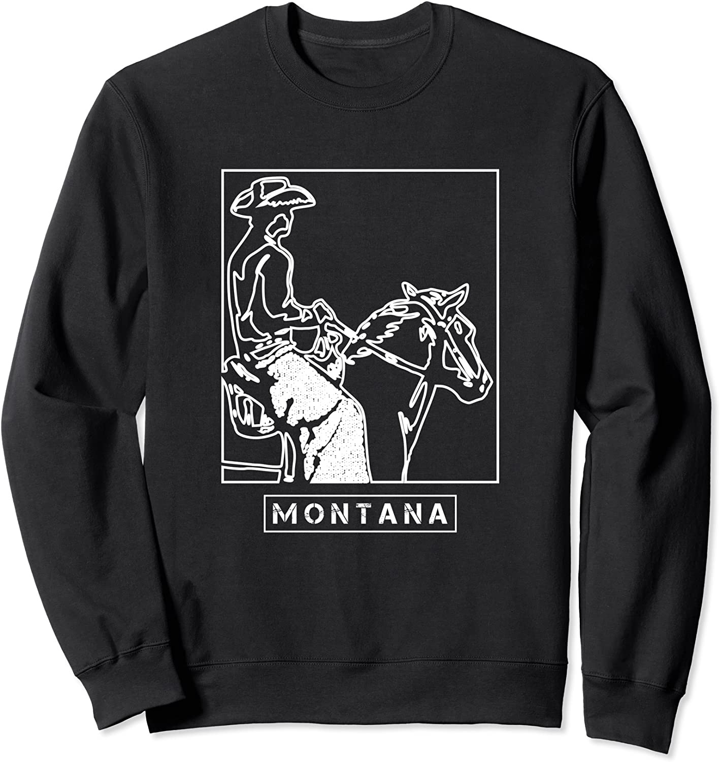 Montana Vacation Western Graphic Sweatshirt