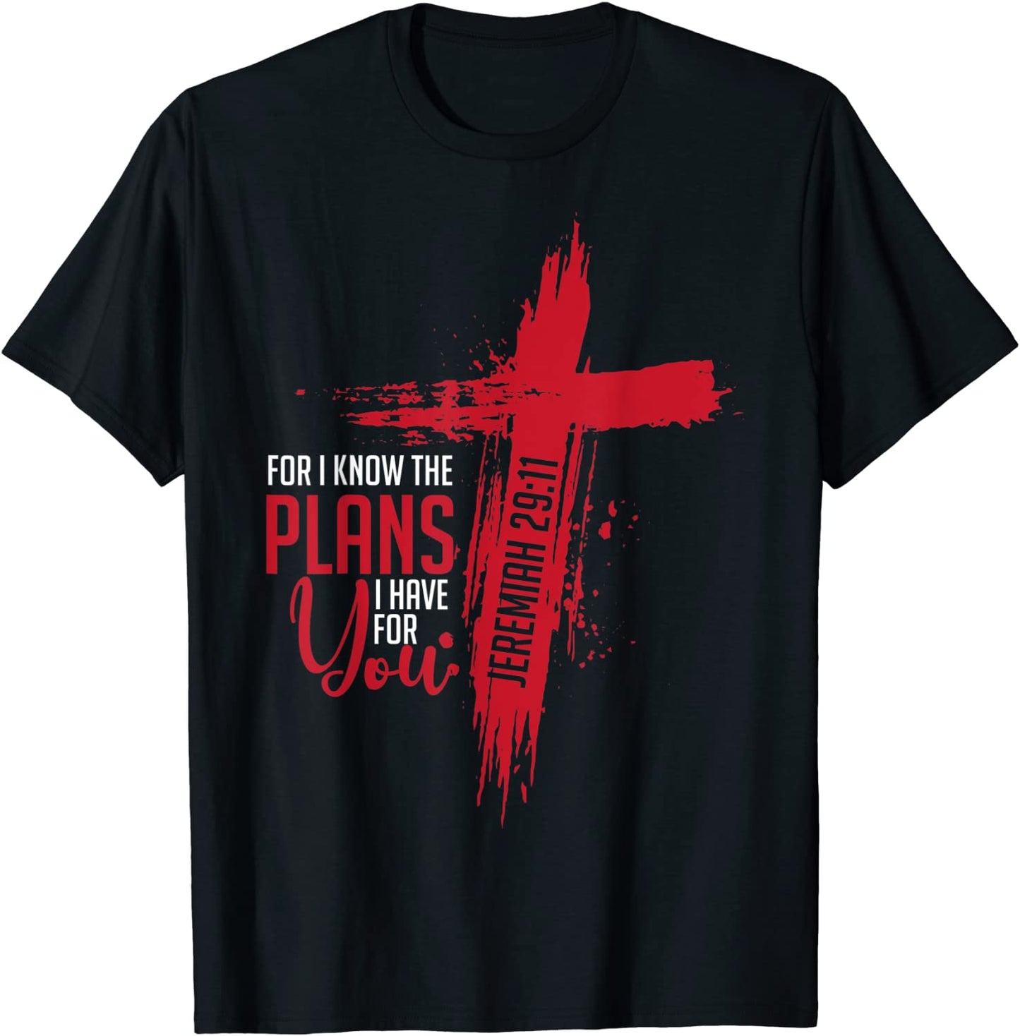 Jeremiah 2911 Christian Religious Bible Verse Cross T-Shirt