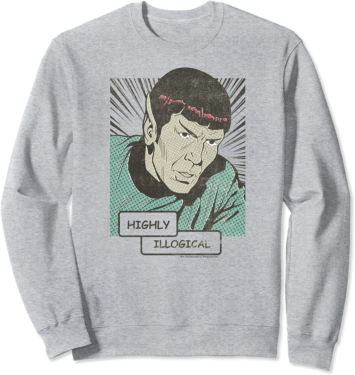 Star Trek Original Series Spock Retro Comic Sweatshirt
