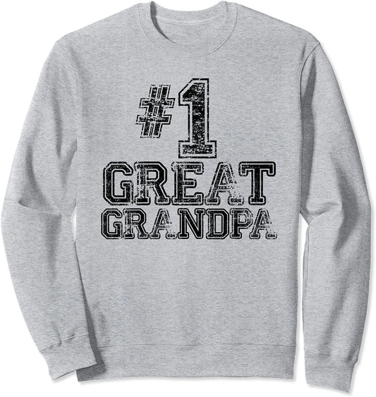 1 Great GrandPa - Number One Sports Fathers Day Gift Sweatshirt