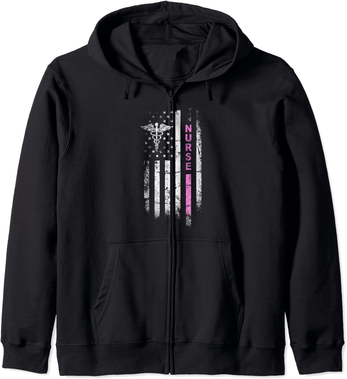 I Survived Nursing School 2021 RN Team Flag Nurse Vintage Hoodie