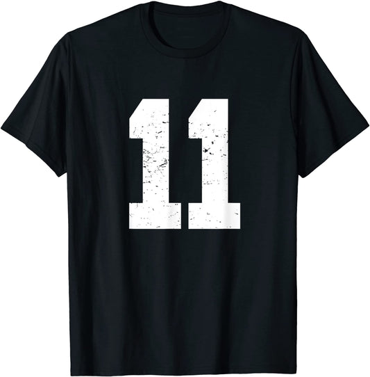 11 Sports Fan Player Number 11 Game Winner Lucky Eleven T-Shirt