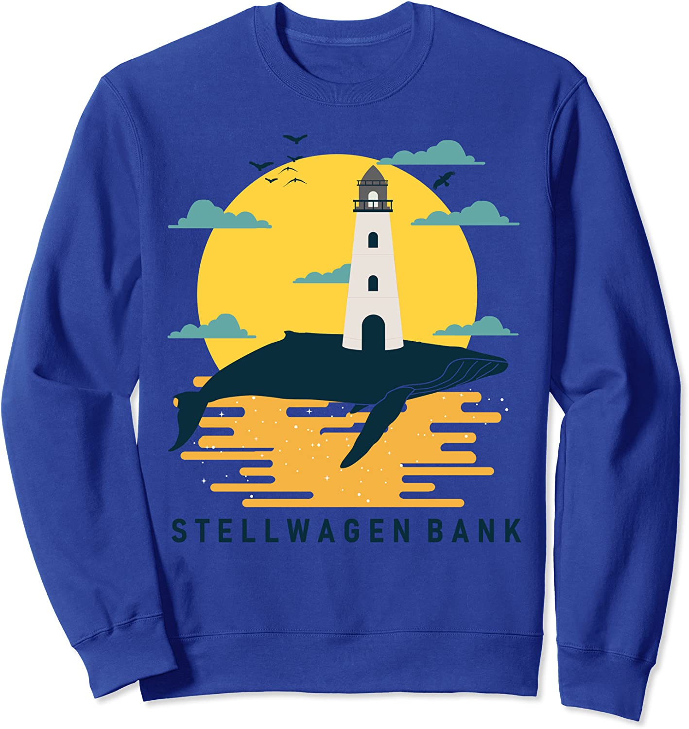 Stellwagen Bank Massachusetts Whale Watch Cape Cod Souvenir Sweatshirt