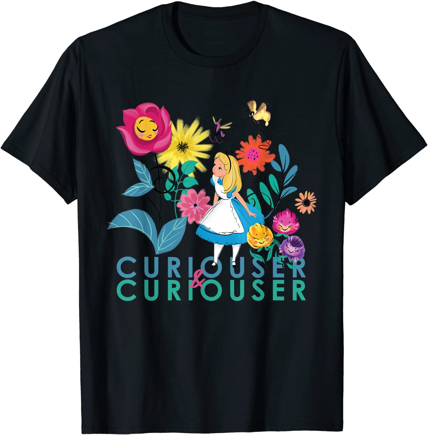 Disney Alice in Wonderland Curiouser Curiouser T-Shirt