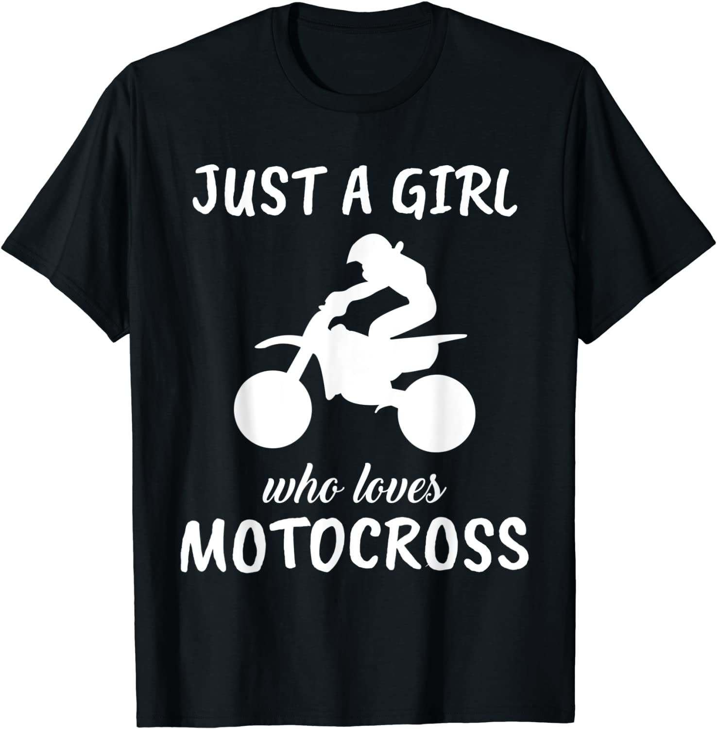 Just A Girl Who Loves Motocross Sports Outfit Gift Motocross T-Shirt