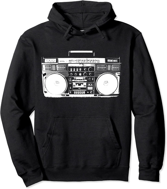 70s Ghetto Boombox Pullover Hoodie