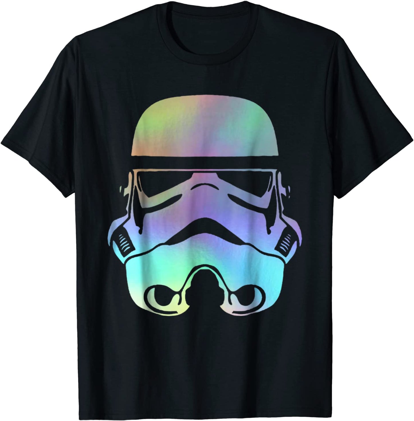 Star Wars Storm Trooper Neon Rainbow Graphic T-Shirt
