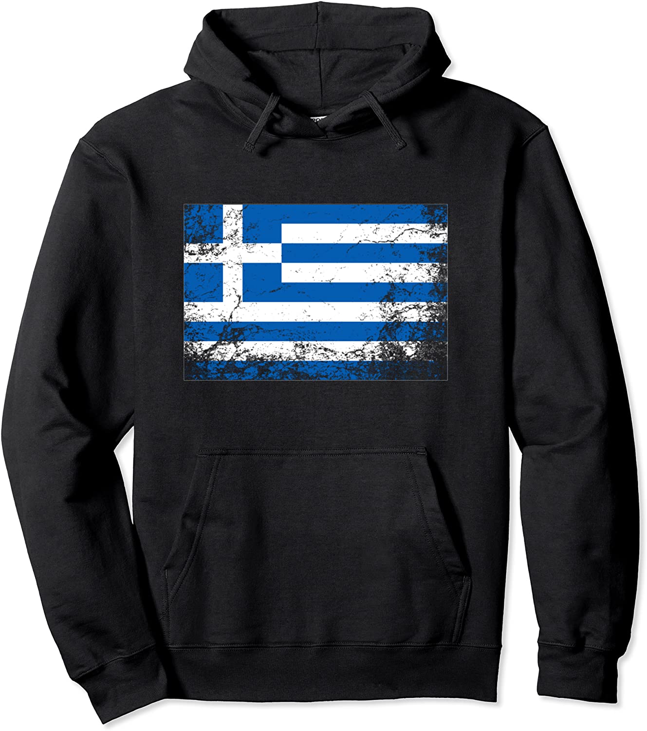 Greek National flag vintage gift Pullover Hoodie