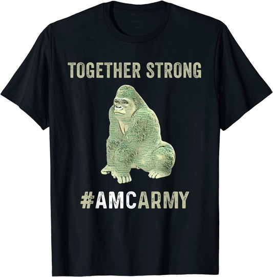 AMC Stock Apes Together Strong Diamond Hands Gorilla Gang T-Shirt
