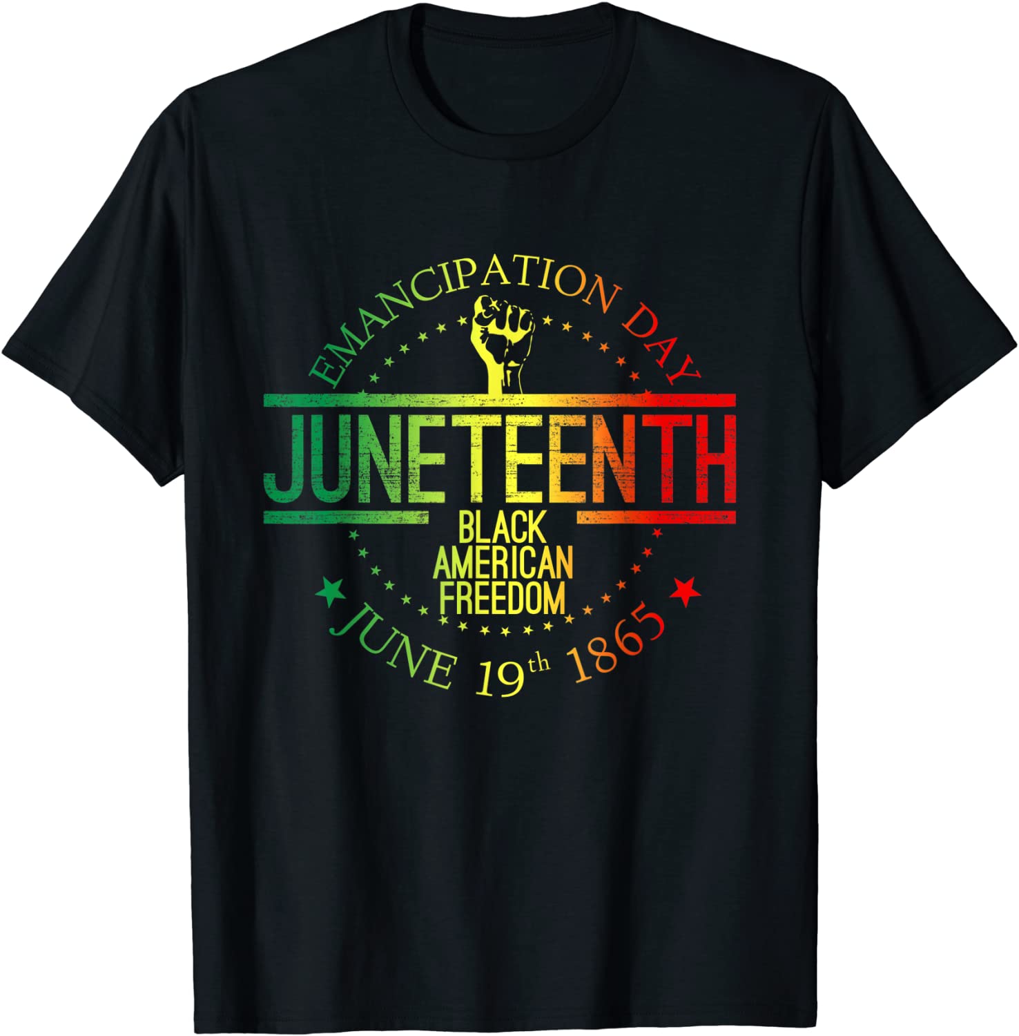 Juneteenth African American Freedom Black History June 19 T-Shirt