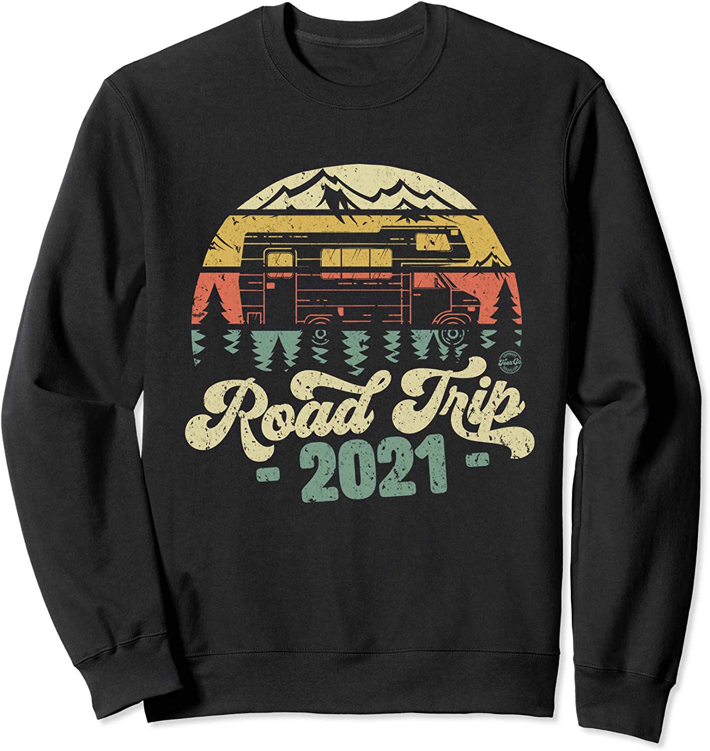 Road Trip 2021 Retro Vintage Sweatshirt