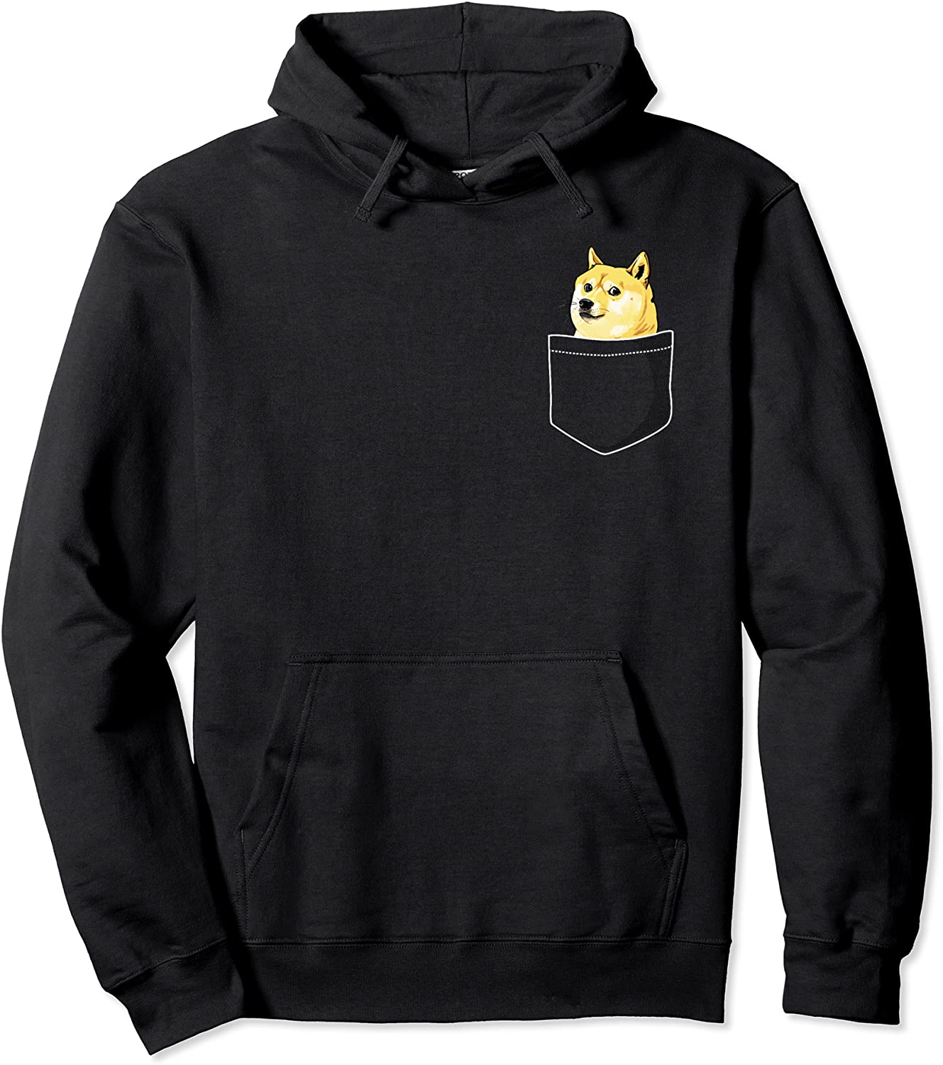 Pocket Doge Shiba Inu Dank Meme Pullover Hoodie