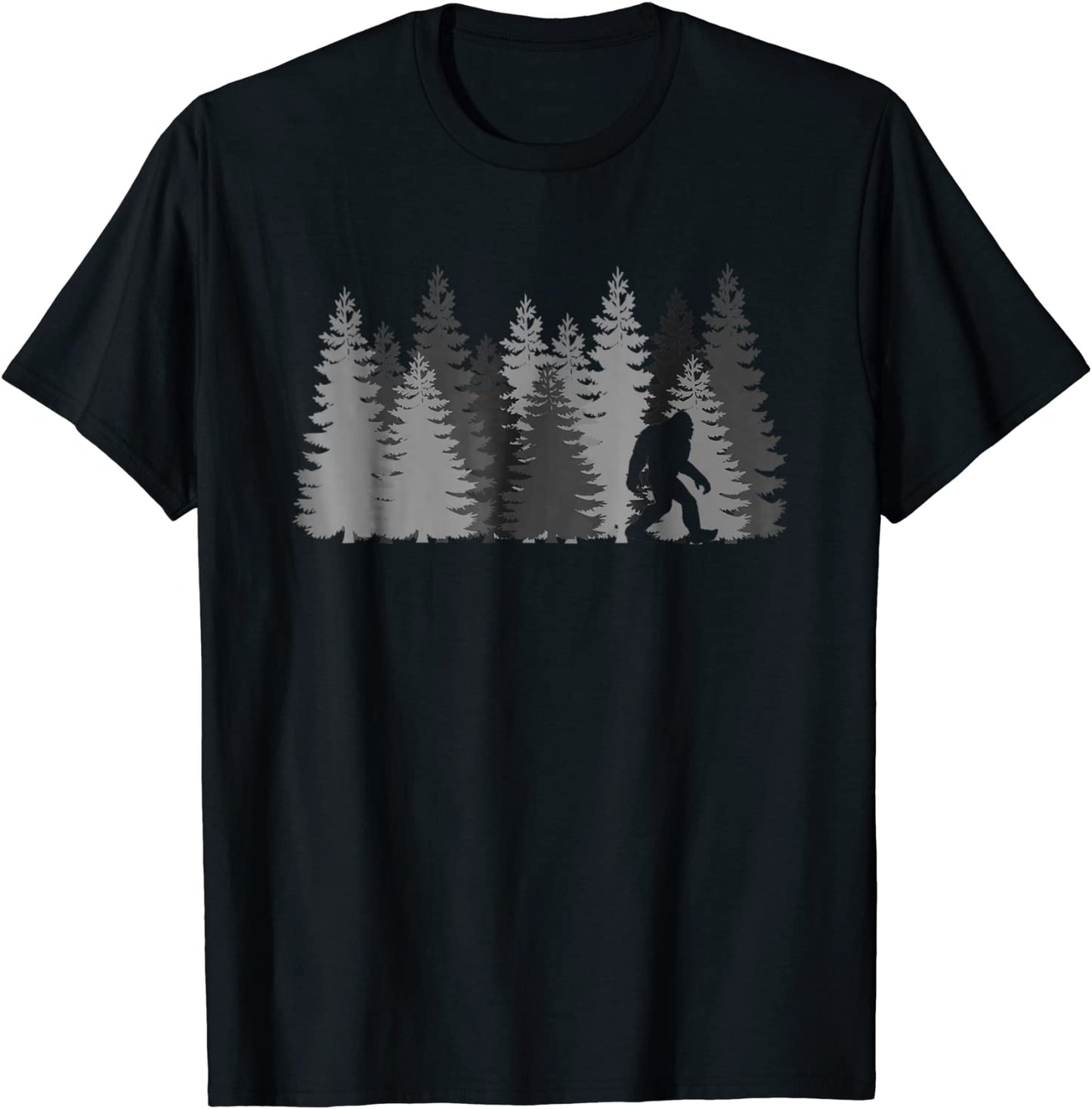 Bigfoot in the Forest T-Shirt Sasquatch Yeti
