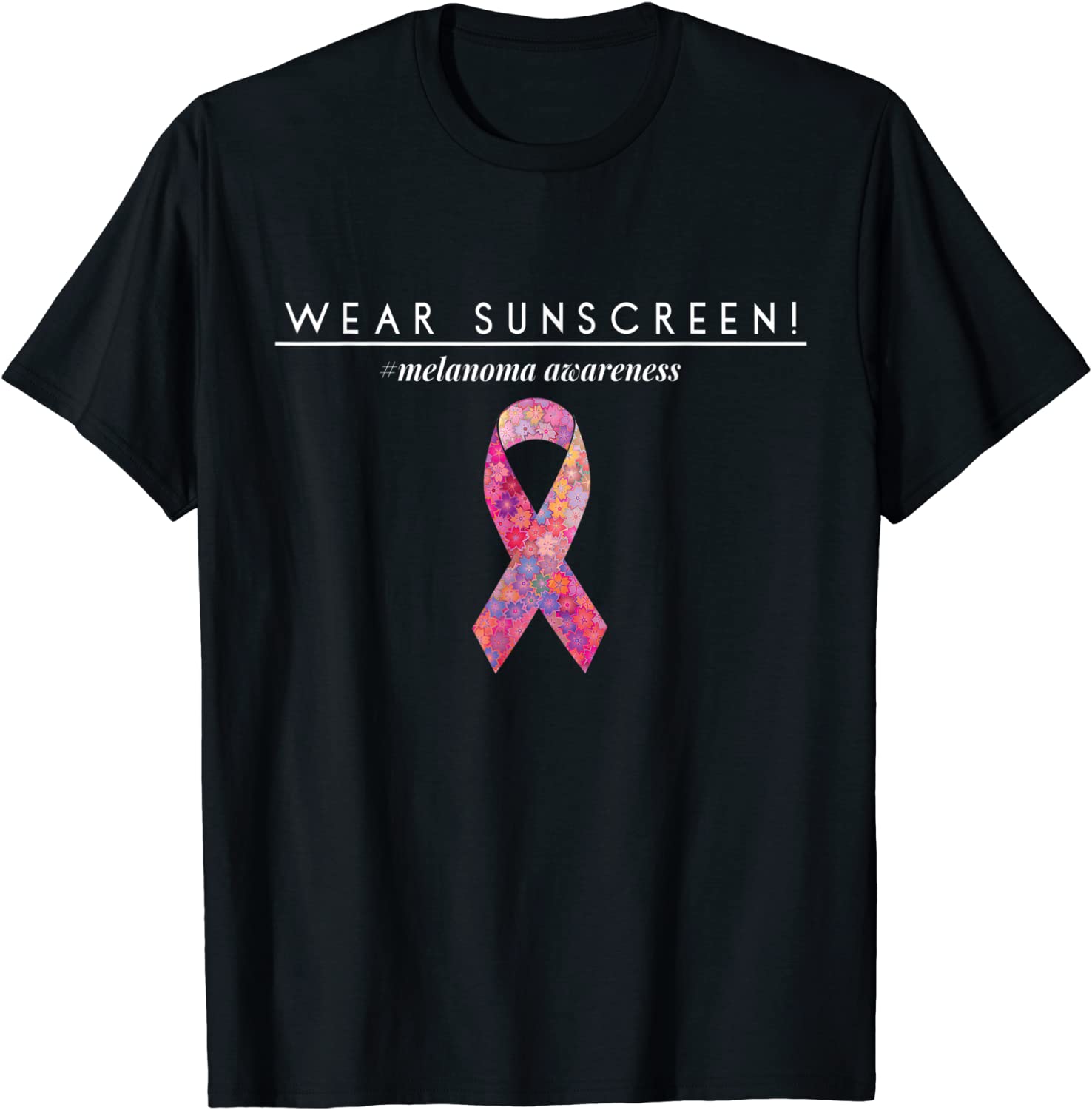 Wear Sunscreen T Shirt Melanoma Skin Cancer Awareness Shirt