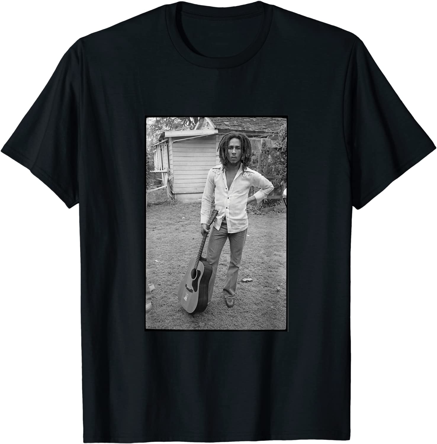Bob Marley x David Burnett Guitar Photo T-Shirt