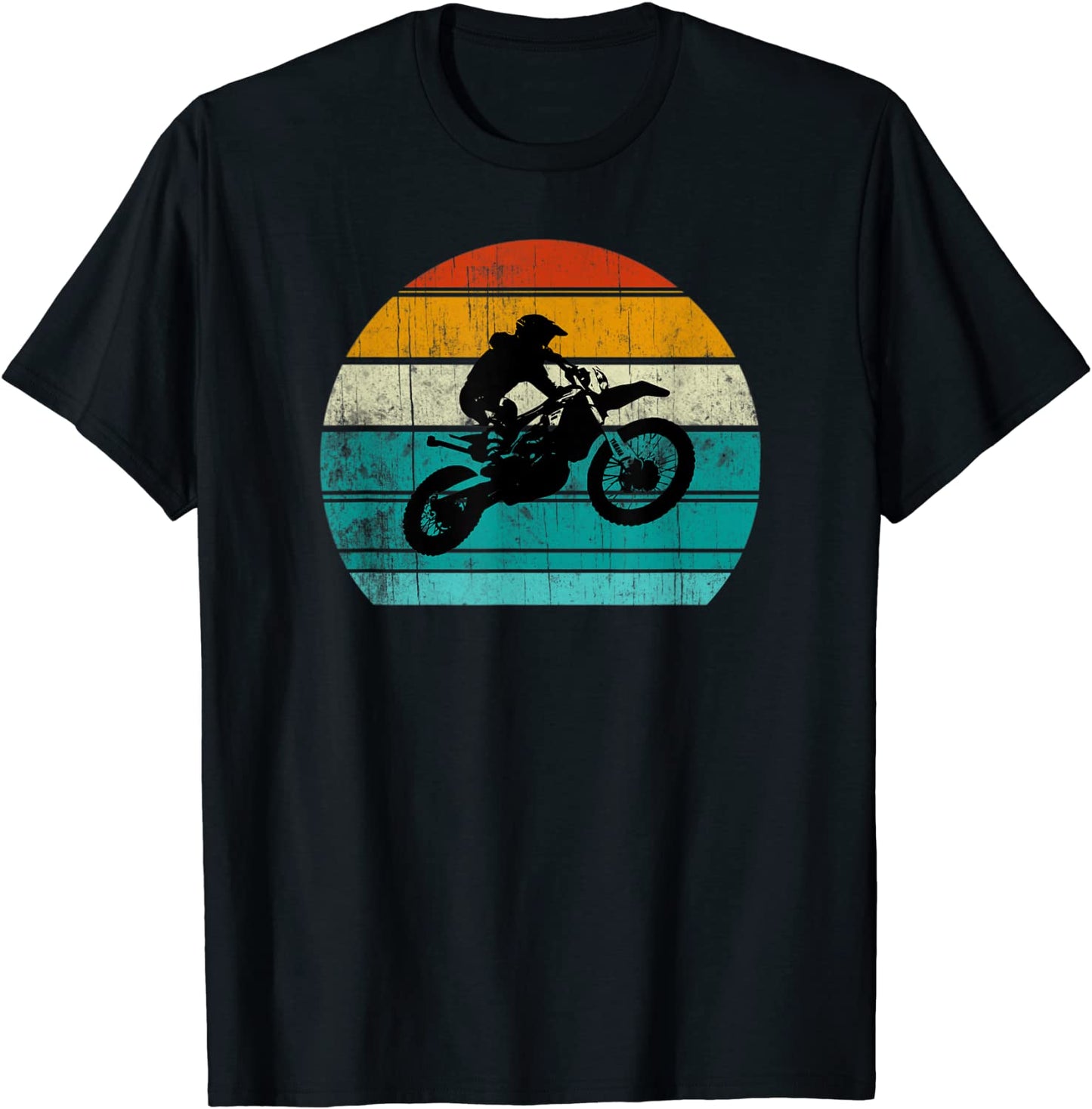 Dirt Bike Motocross Motorcycle Vintage Retro Boys Men T-Shirt
