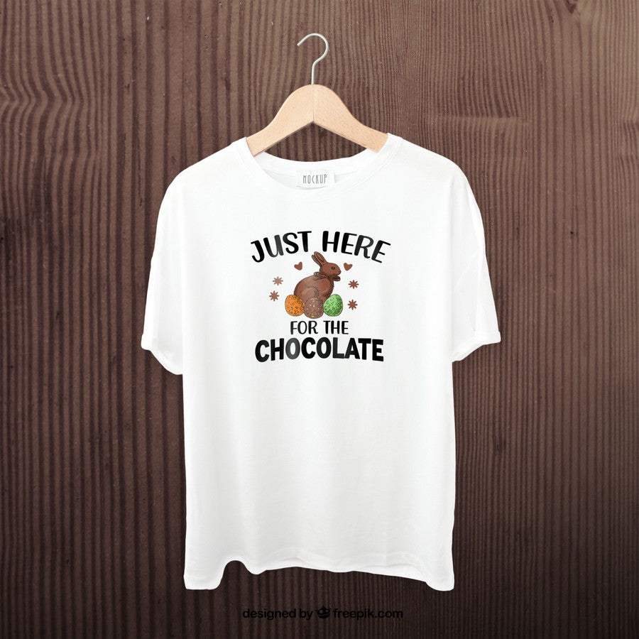 I'M Just Here For The Chocolate Unisex Shirt Funny Easter Shirt