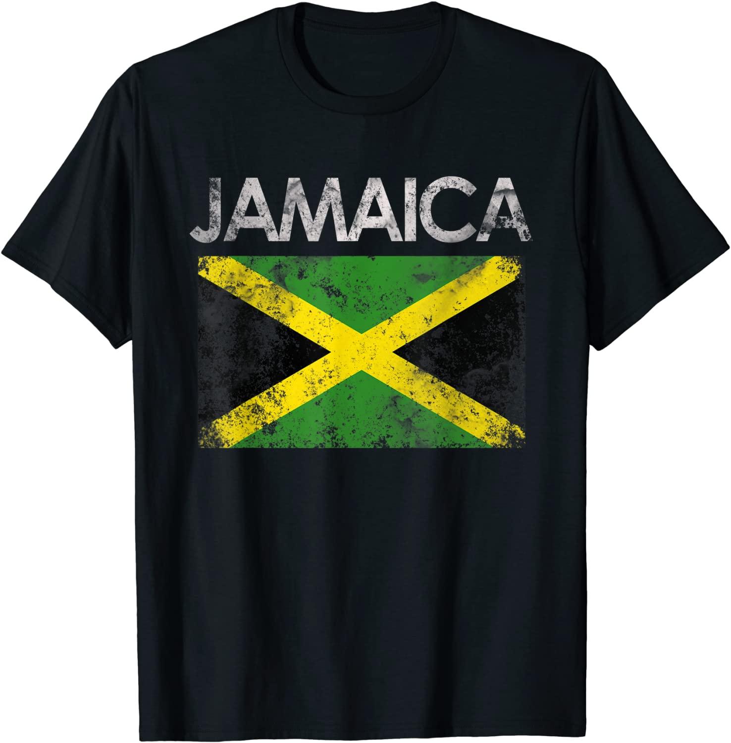 Vintage Jamaica Jamaican Flag Pride Gift T-Shirt