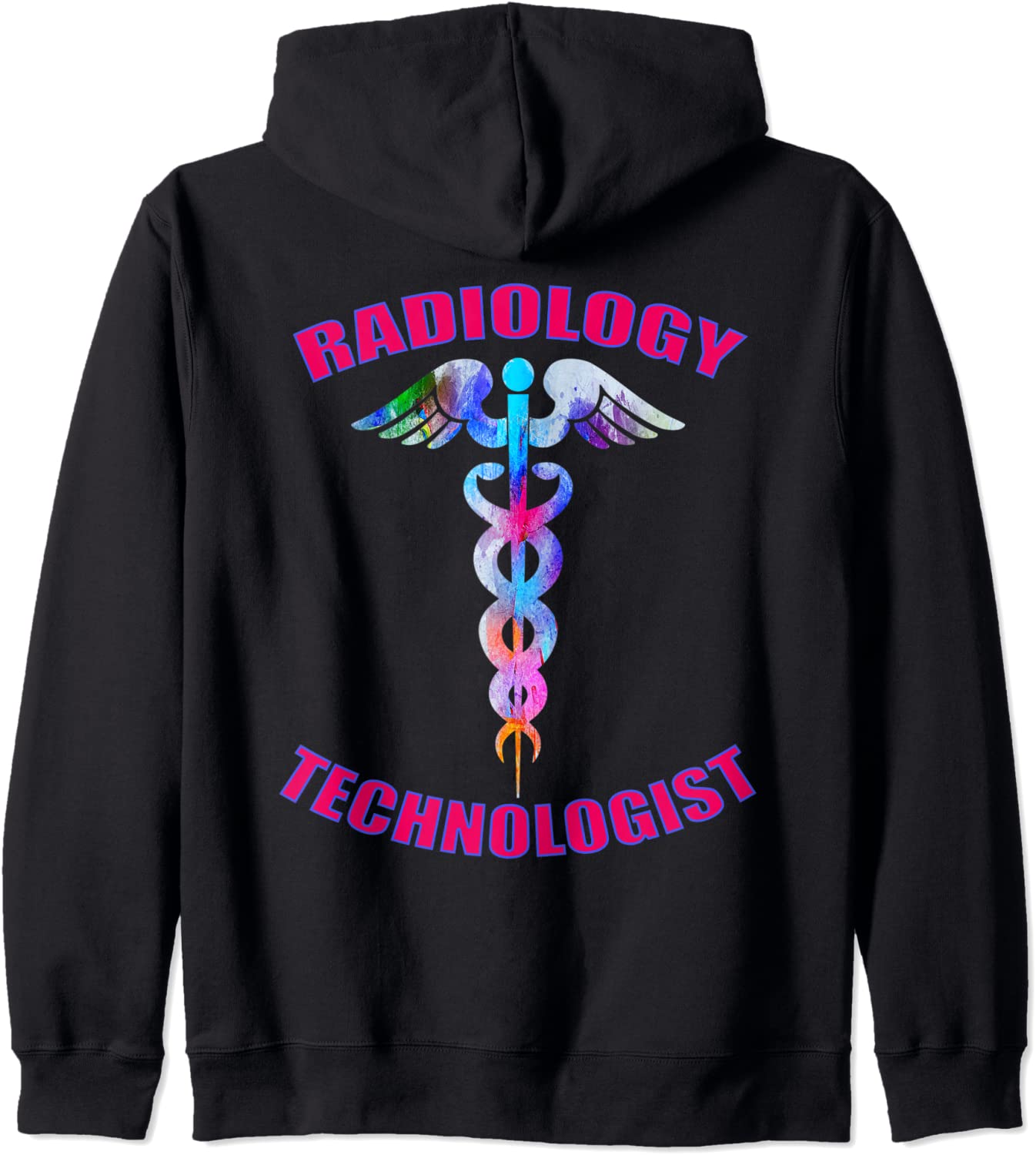 X-Ray Radiology Technologist Tech RT Caduceus Medical Symbol Hoodie